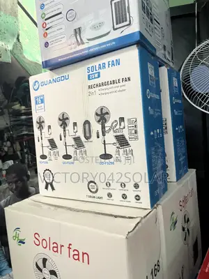 Solar Rechargeable Fan Available