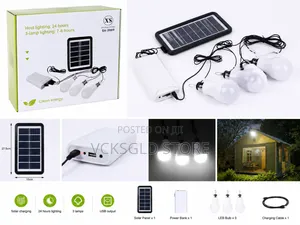 `Shunxiong Sx-2009 Solar Light - 3 Bulbs + Panel