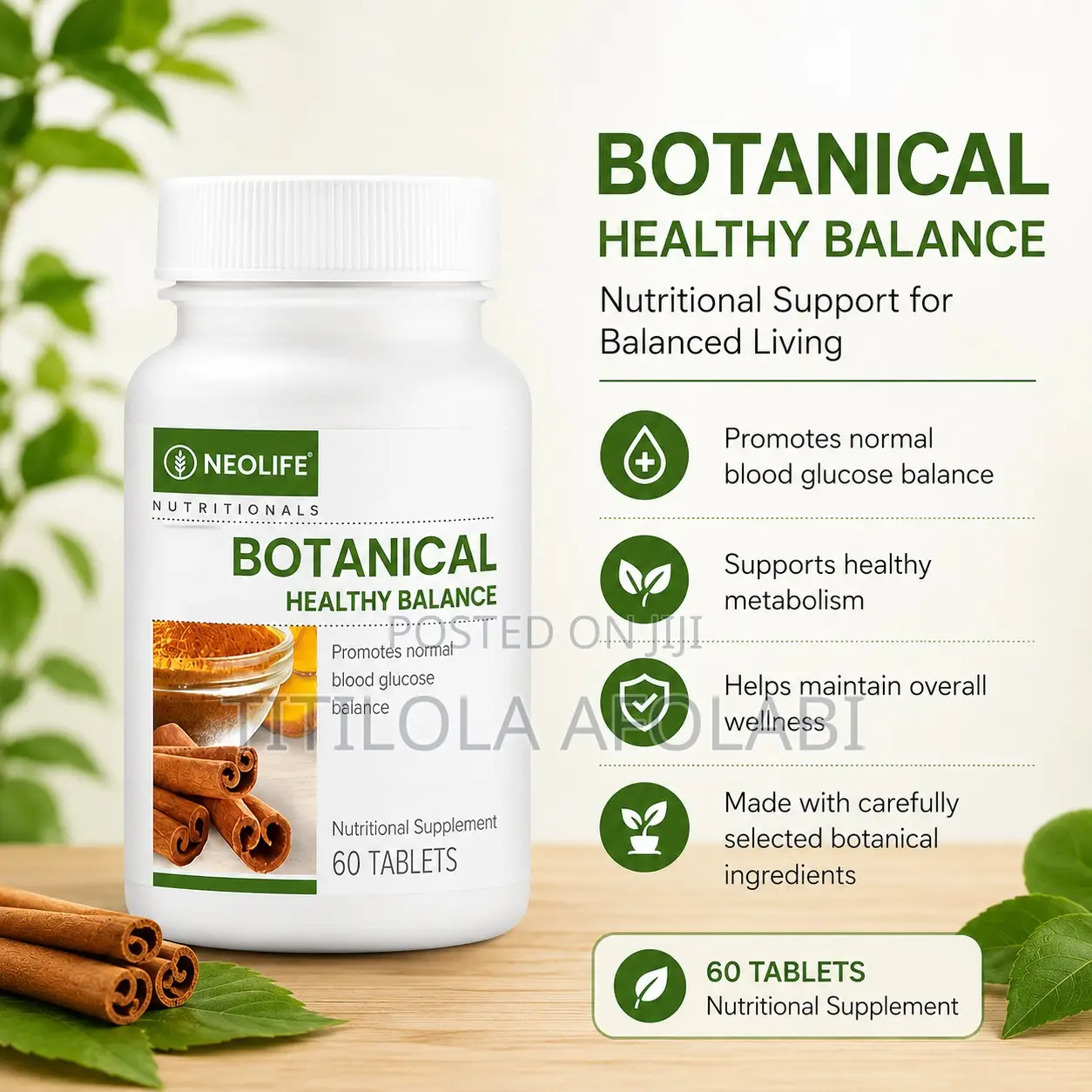 Botanical Healthy Balance Blood Sugar Support – 60 Tablets