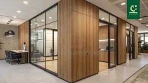 Wooden Partition and Office Space Design