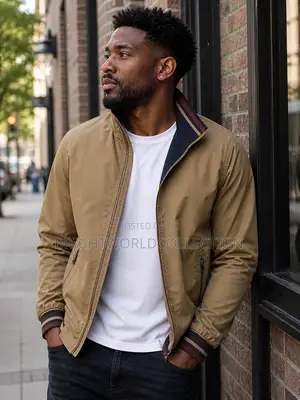 Mens Reversible Jacket Double Sided Wearable Autumn Casua