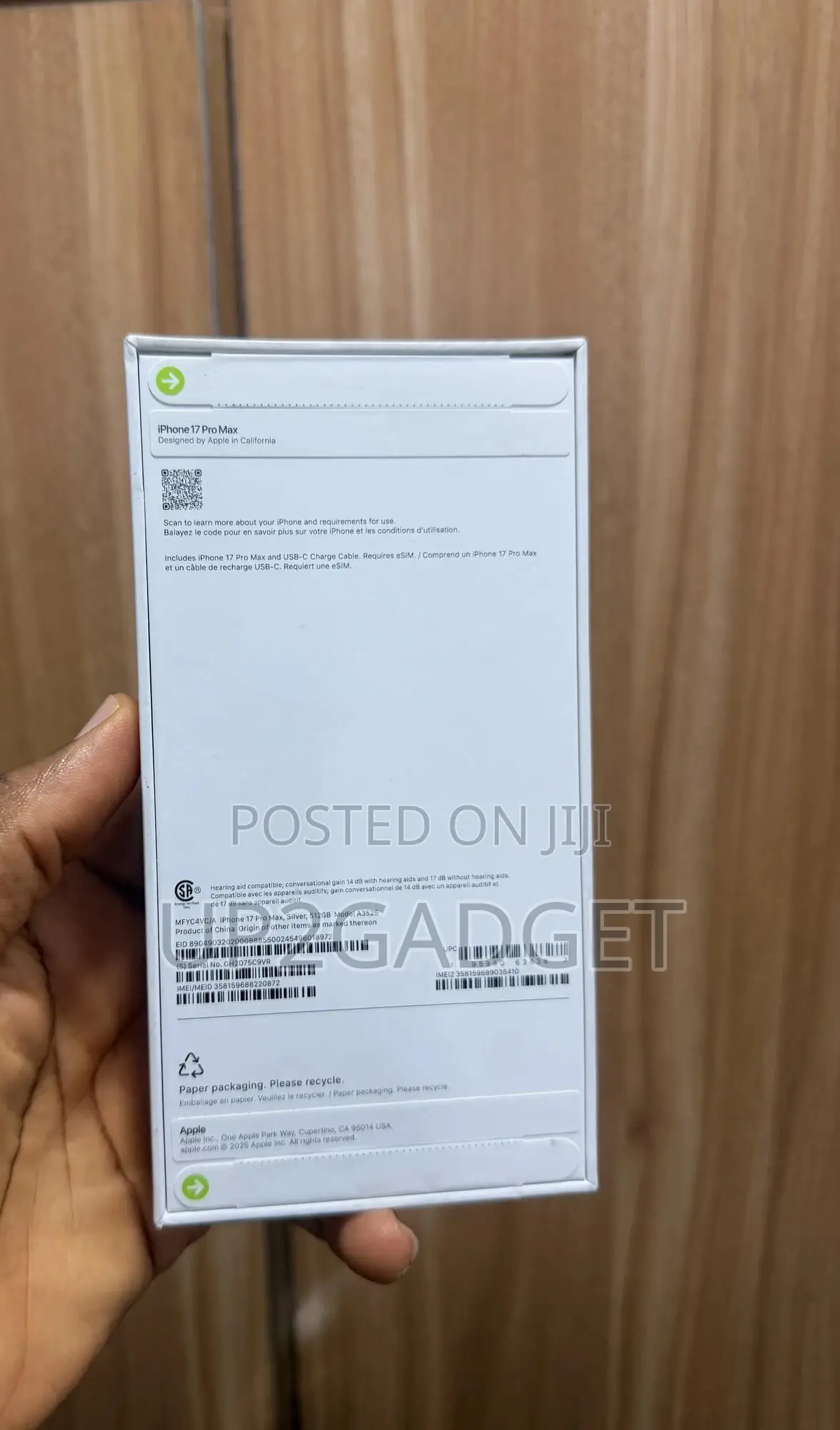 New Apple iPhone 17 Pro Max 512 GB Silver