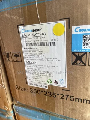 Cworth 1.2kwh 12v Solar Lithium Battery