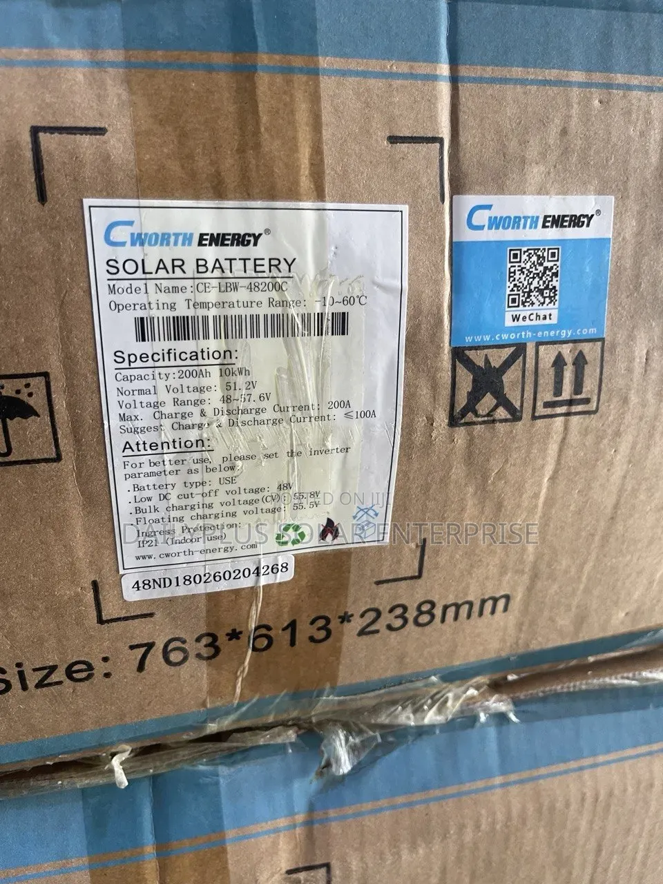 Cworth 10kwh 51.2v Solar Lithium Battery