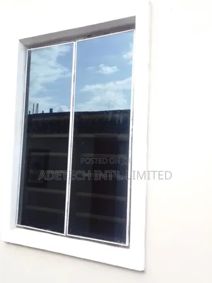 Architectural Aluminium Transom Window With Net and Burglary Proof