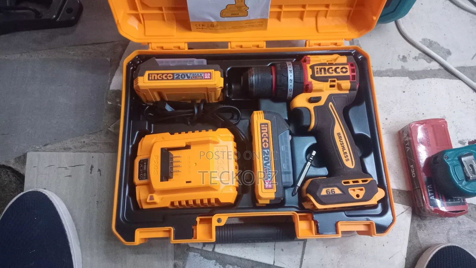 Ingco 20v Cordless Impact Drill