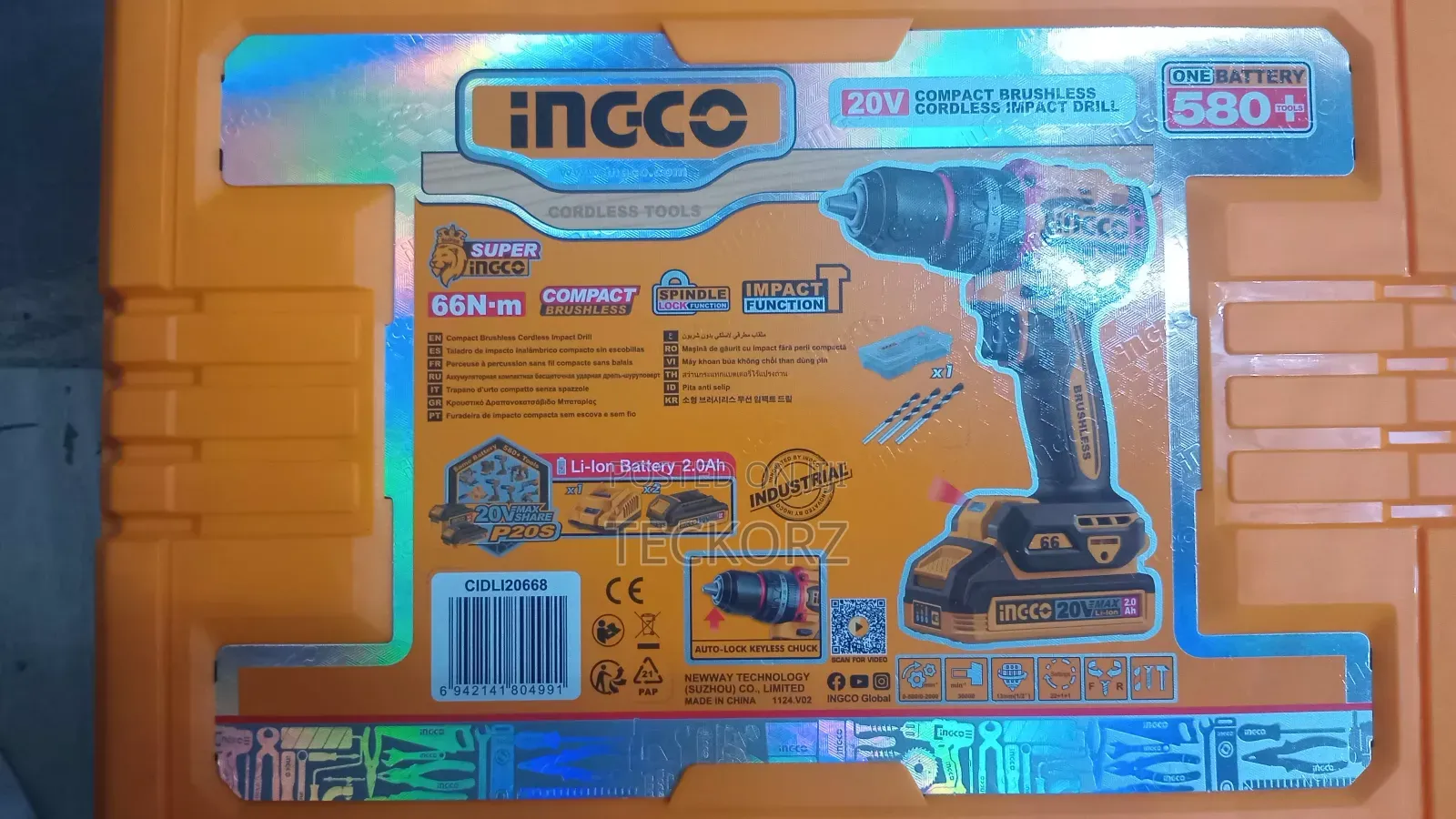 Ingco 20v Cordless Impact Drill