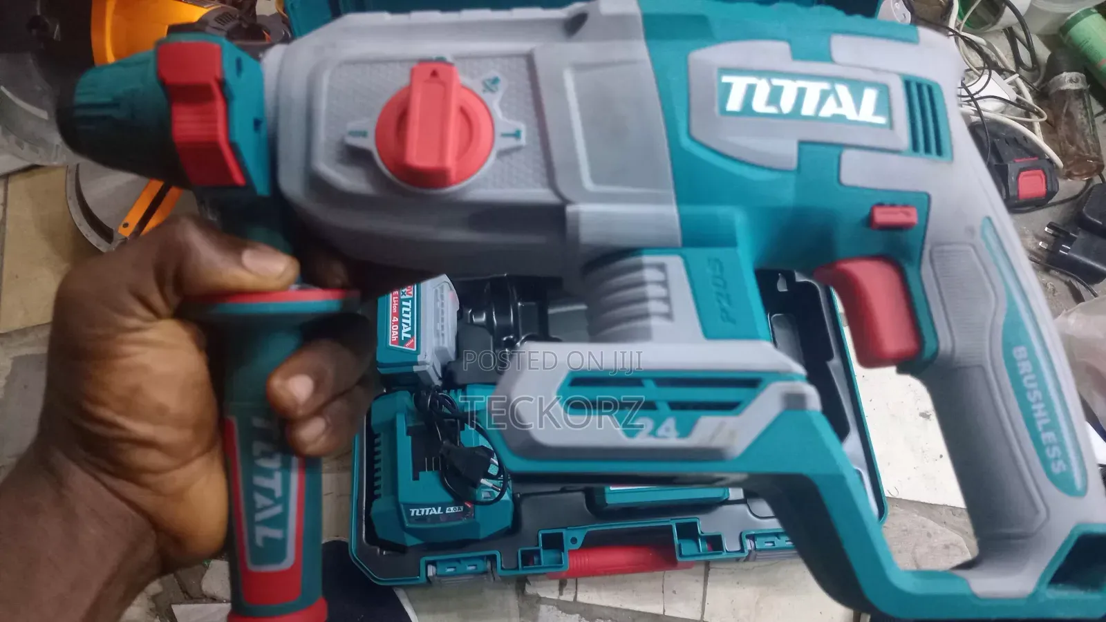 Total Cordless 24mm Rotery Hammered Drill