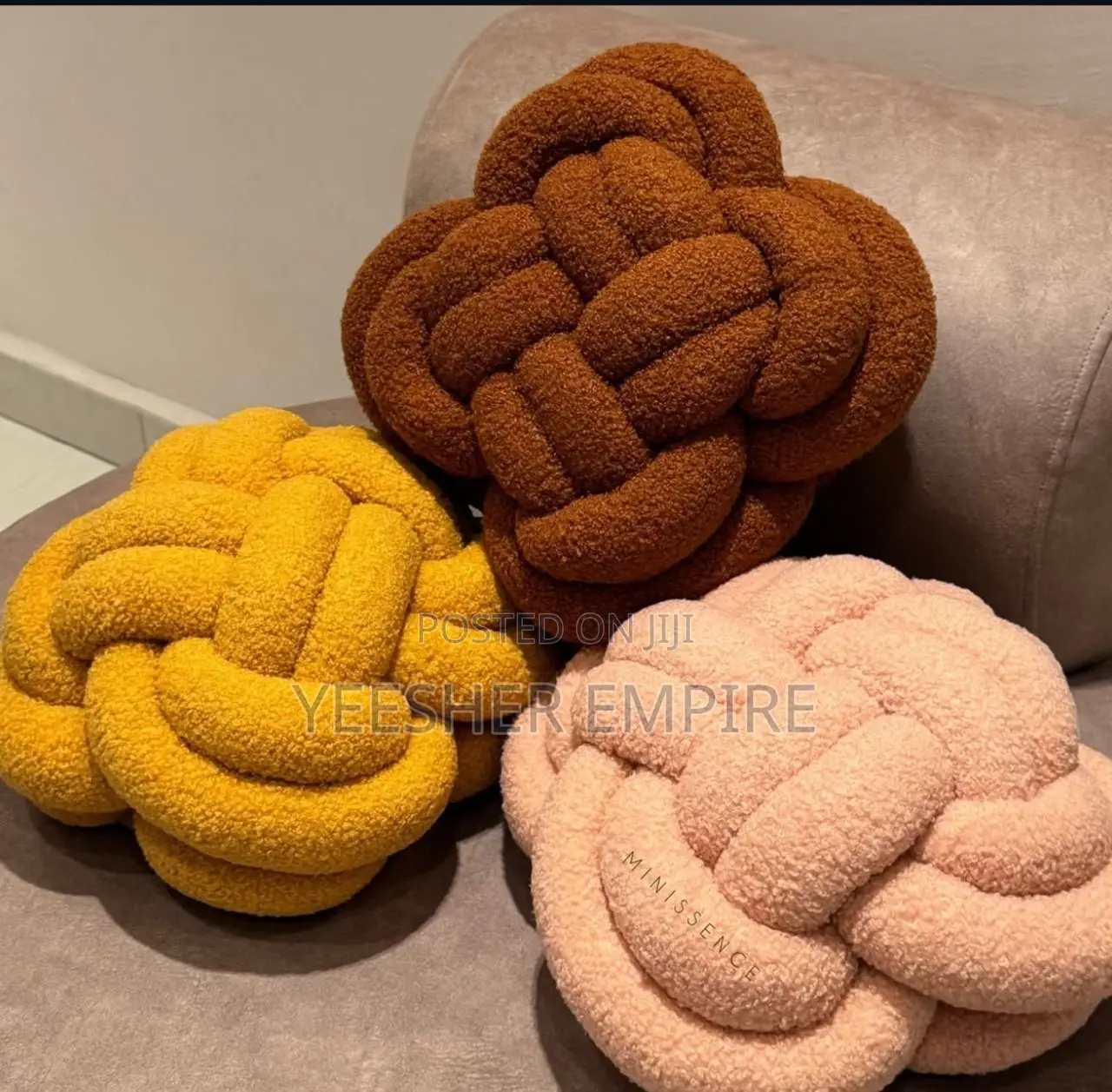 Imported Knotted Throw Pillow