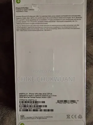 New Apple iPhone 14 Pro Max 256 GB Silver