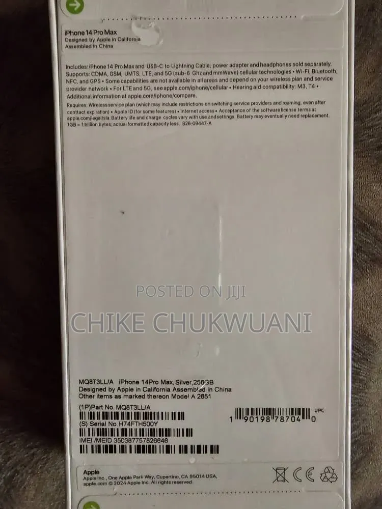 New Apple iPhone 14 Pro Max 256 GB Silver