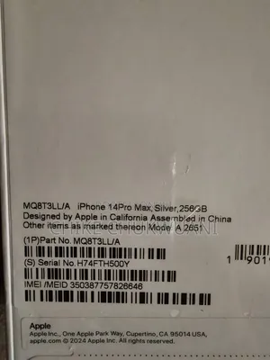 New Apple iPhone 14 Pro Max 256 GB Silver