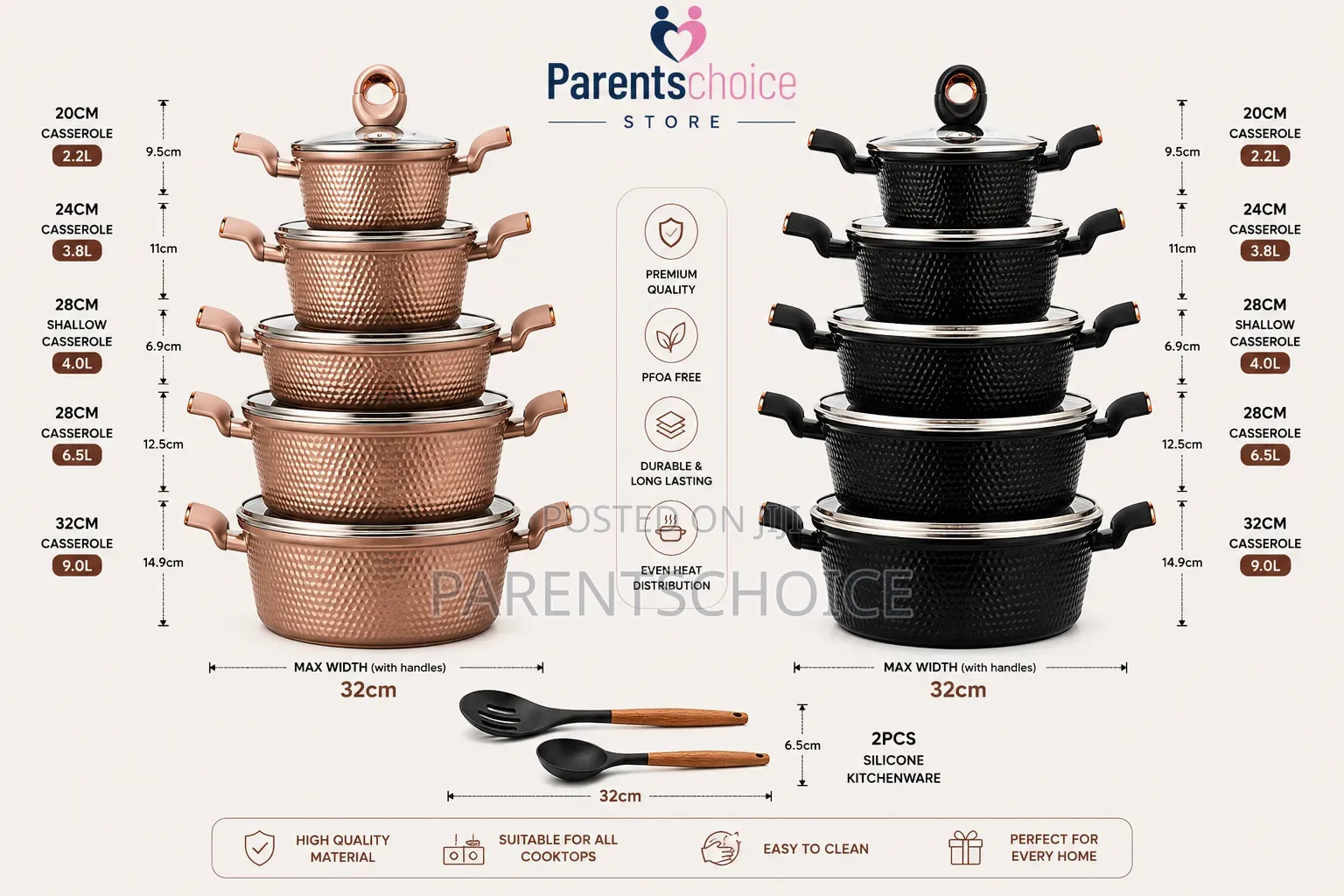 Osfe 1758 12pcs Granite Cookware Set