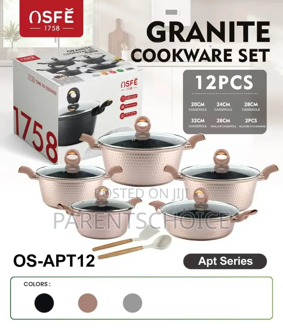 Osfe 1758 12pcs Granite Cookware Set