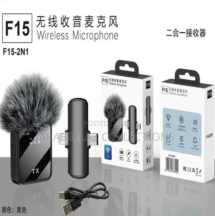 F15 2in1 Wireless Microphone