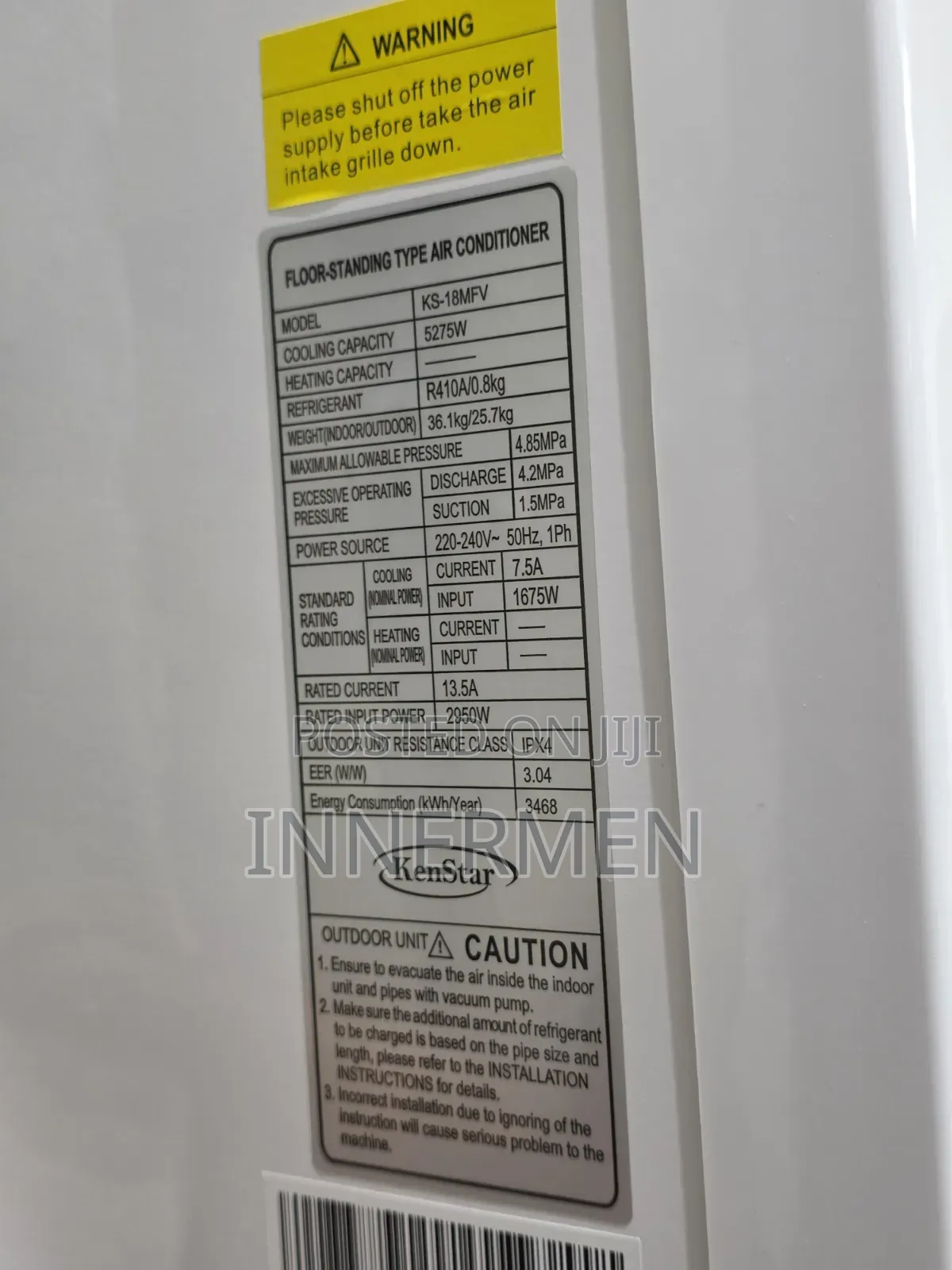 Kenstar 2hp Floor‐Standing Air Conditioner – Energy‐Efficient Inverter