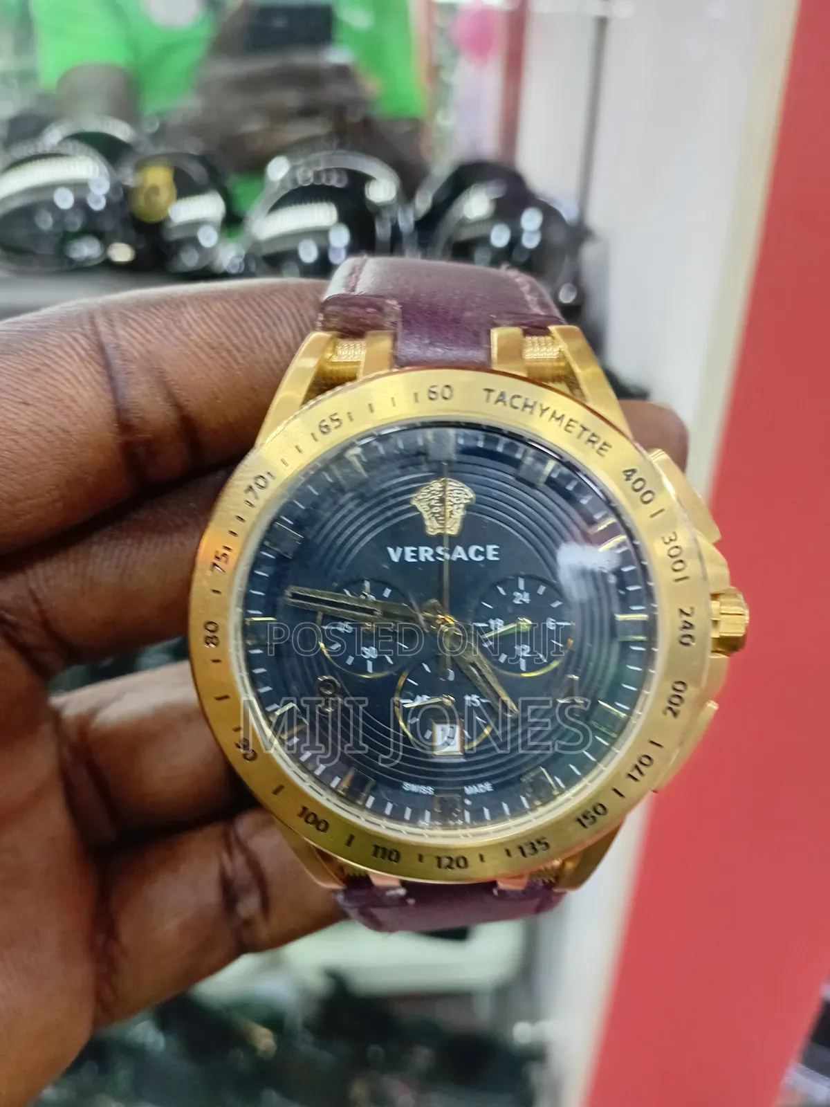 Versace Inspired Leather Watch