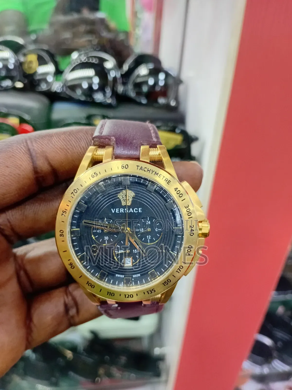 Versace Inspired Leather Watch