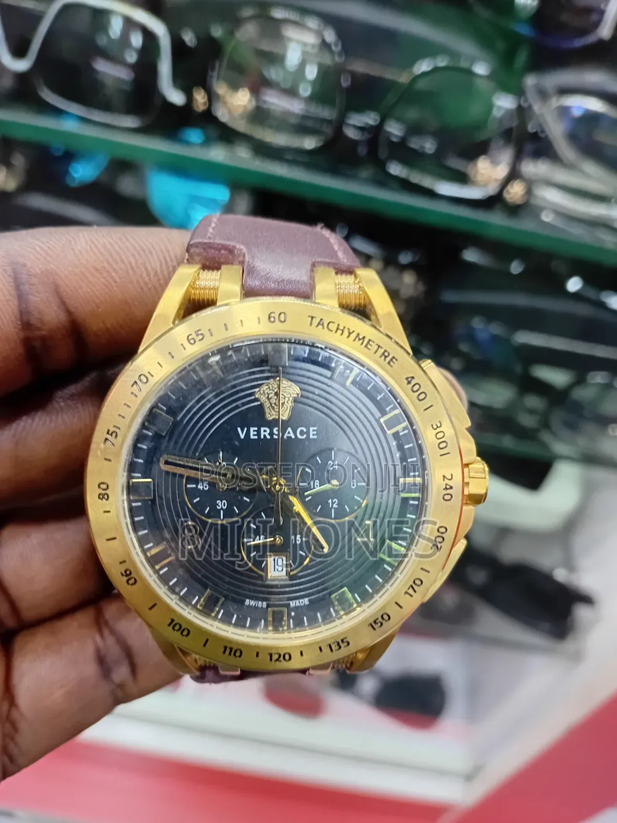 Versace Inspired Leather Watch