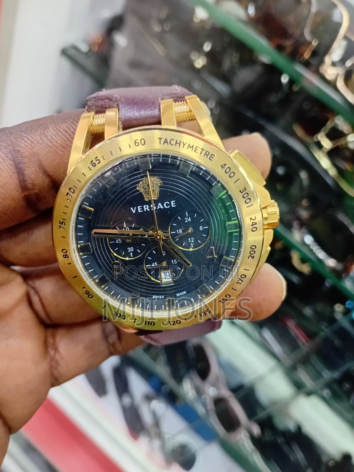 Versace Inspired Leather Watch