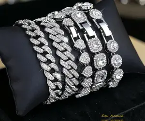 Unisex Dazzling and Elegant Cuban Chains Layered Bracelet