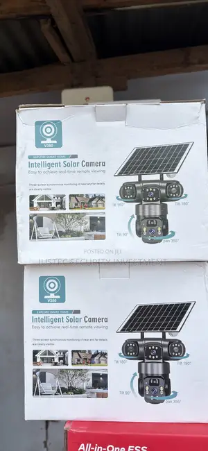 3 Lense Solar Camera With Free Sim and Memory Card