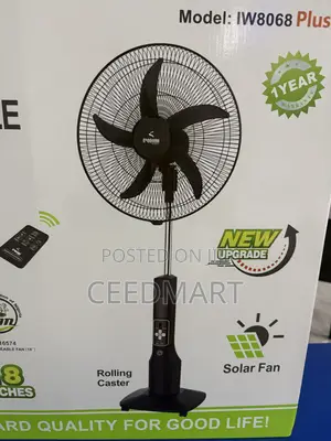 Iwin Rechargeable Solar Fan Ac Dc