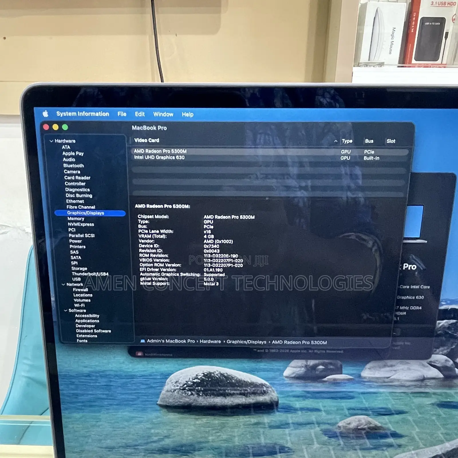 Laptop Apple MacBook Pro 2019 16GB Intel Core i7 SSD 512GB