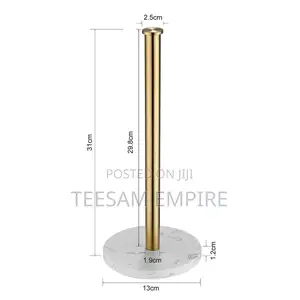 Luxury Gold Marble Base Kitchen Paper Holder