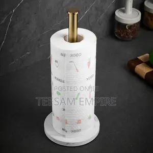 Luxury Gold Marble Base Kitchen Paper Holder