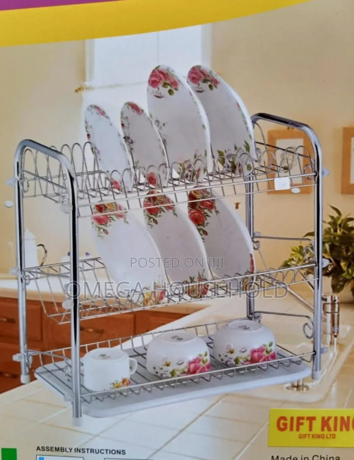 3 Layer Stainless King Plat Rack