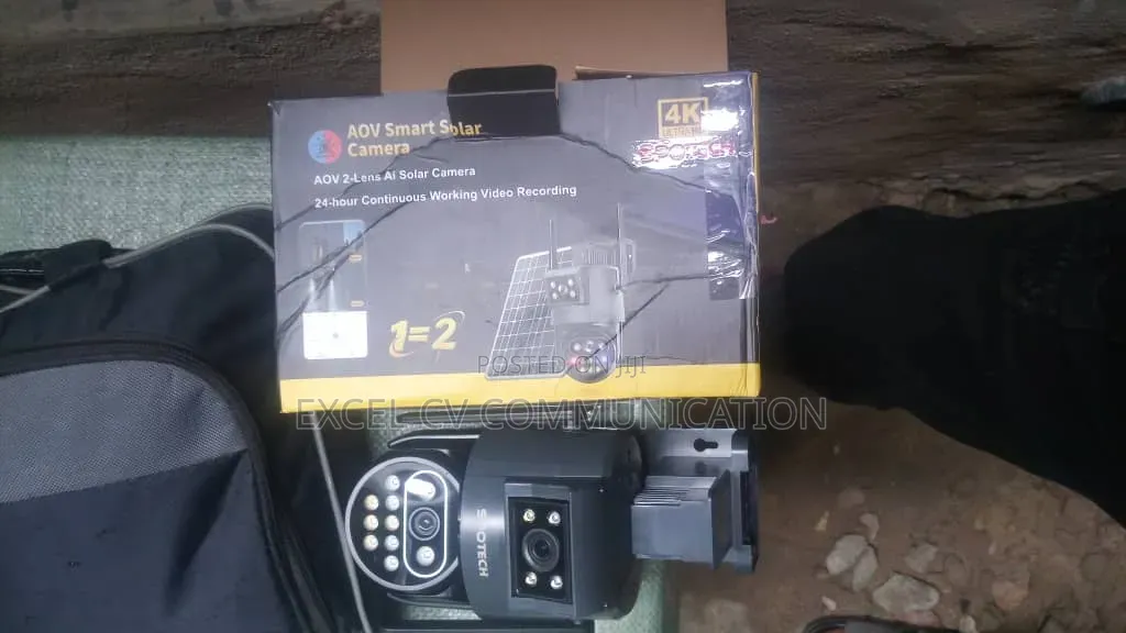 Dual Lens CCTV Solar Panel