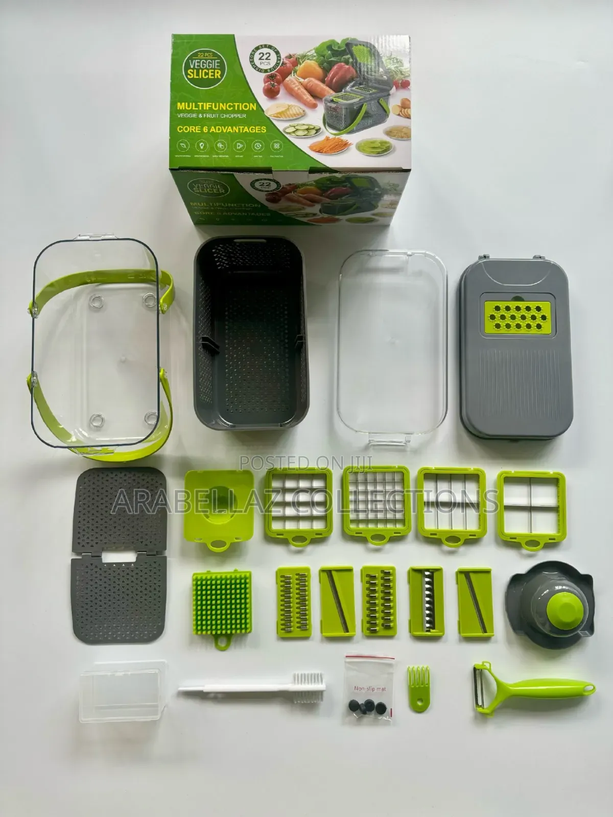 22 Pieces Kitchen Multifunctional Vegetable Slicer