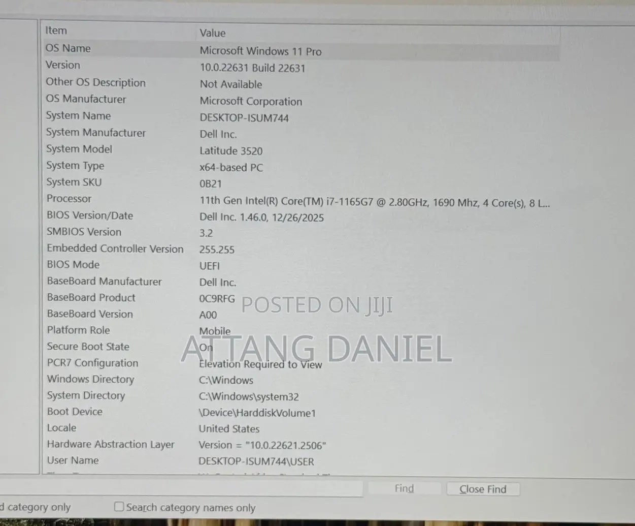 Laptop Dell Latitude 3520 16GB Intel Core i7 SSD 512GB