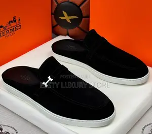 Hermes Quality Luxury Men Half Shoes