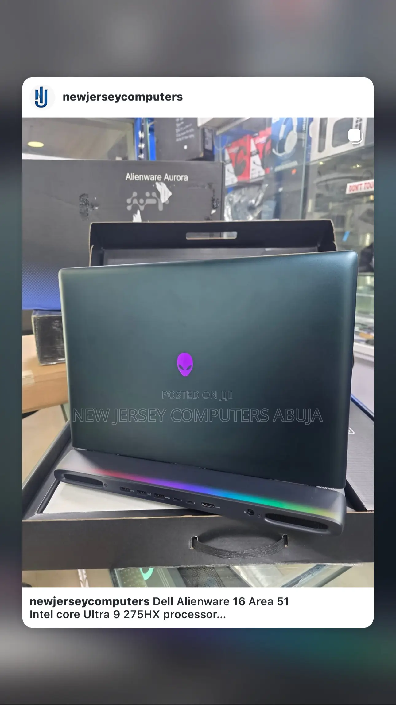 New Laptop Alienware 18 Area-51 64GB Intel Core Ultra 9 SSD 2T