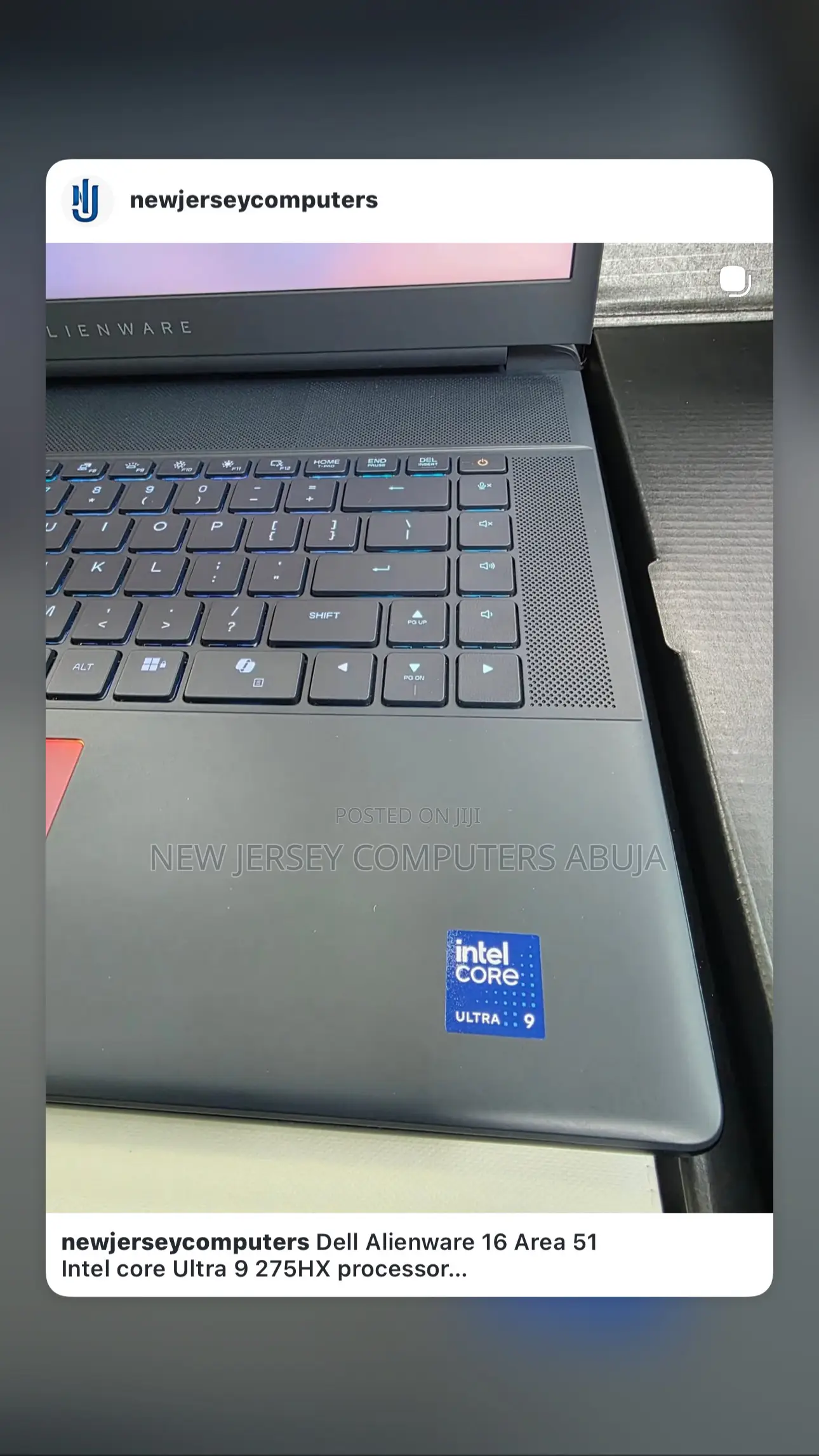 New Laptop Alienware 18 Area-51 64GB Intel Core Ultra 9 SSD 2T