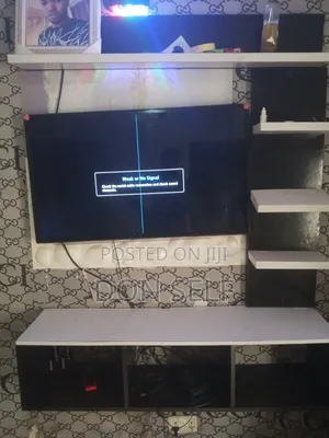 Television and Tv Console for Sale With DSTV and Dish