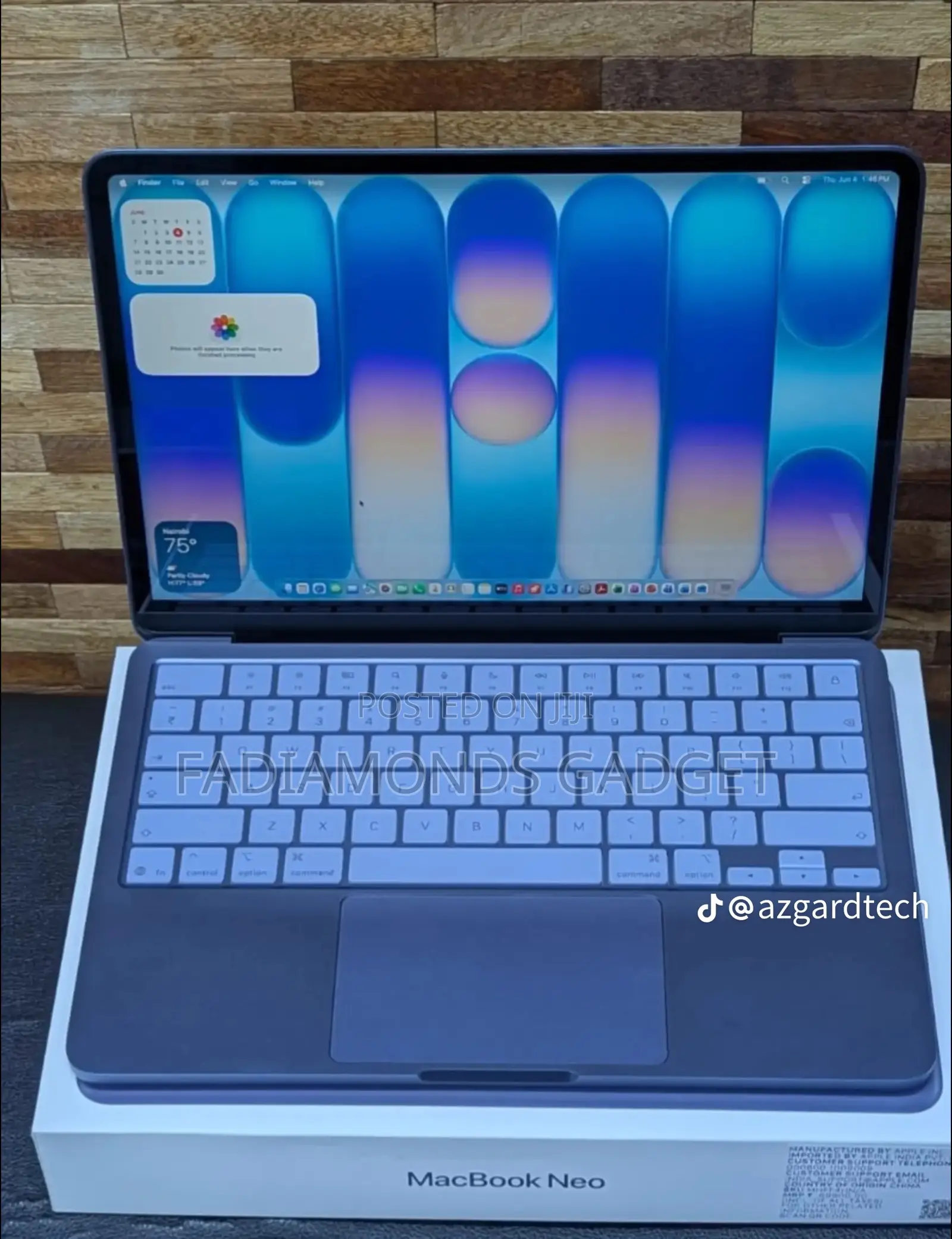 New Laptop Apple MacBook Neo 2026 8GB SSD 512GB