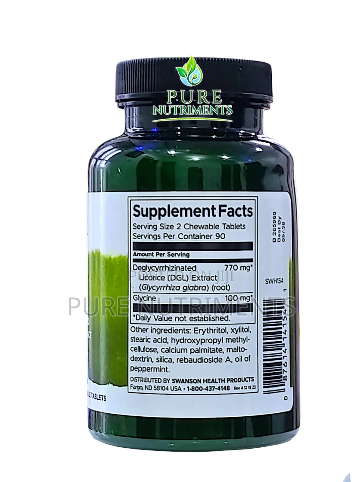 Swanson DGL Deglycyrrhizinated Licorice 385mg 180 Chewable Tabs