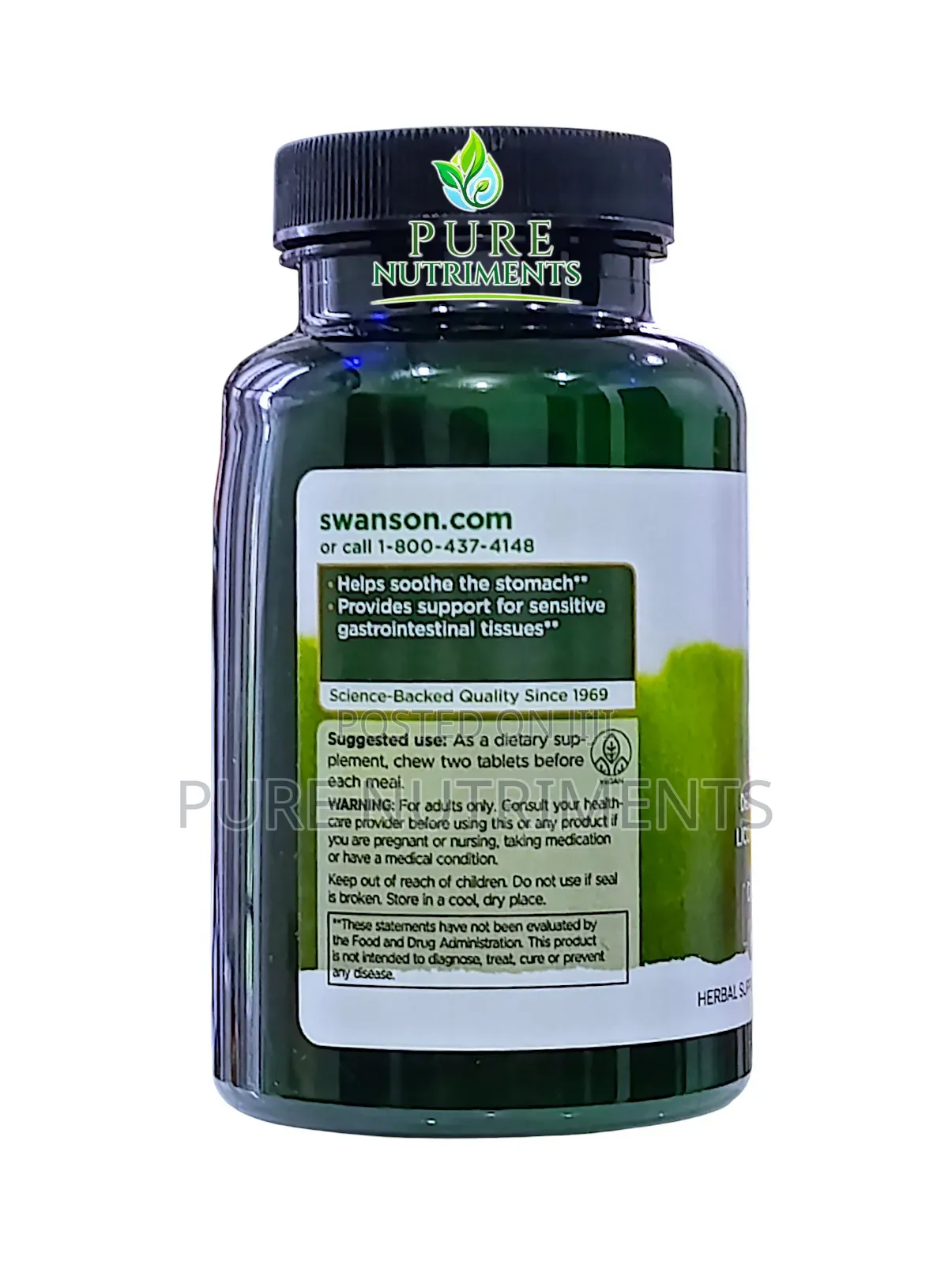 Swanson DGL Deglycyrrhizinated Licorice 385mg 180 Chewable Tabs