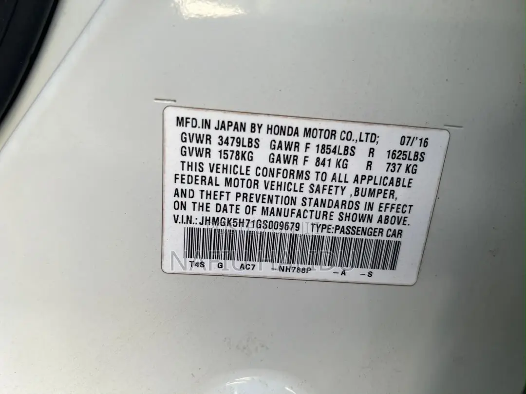 Honda Fit 2017 White