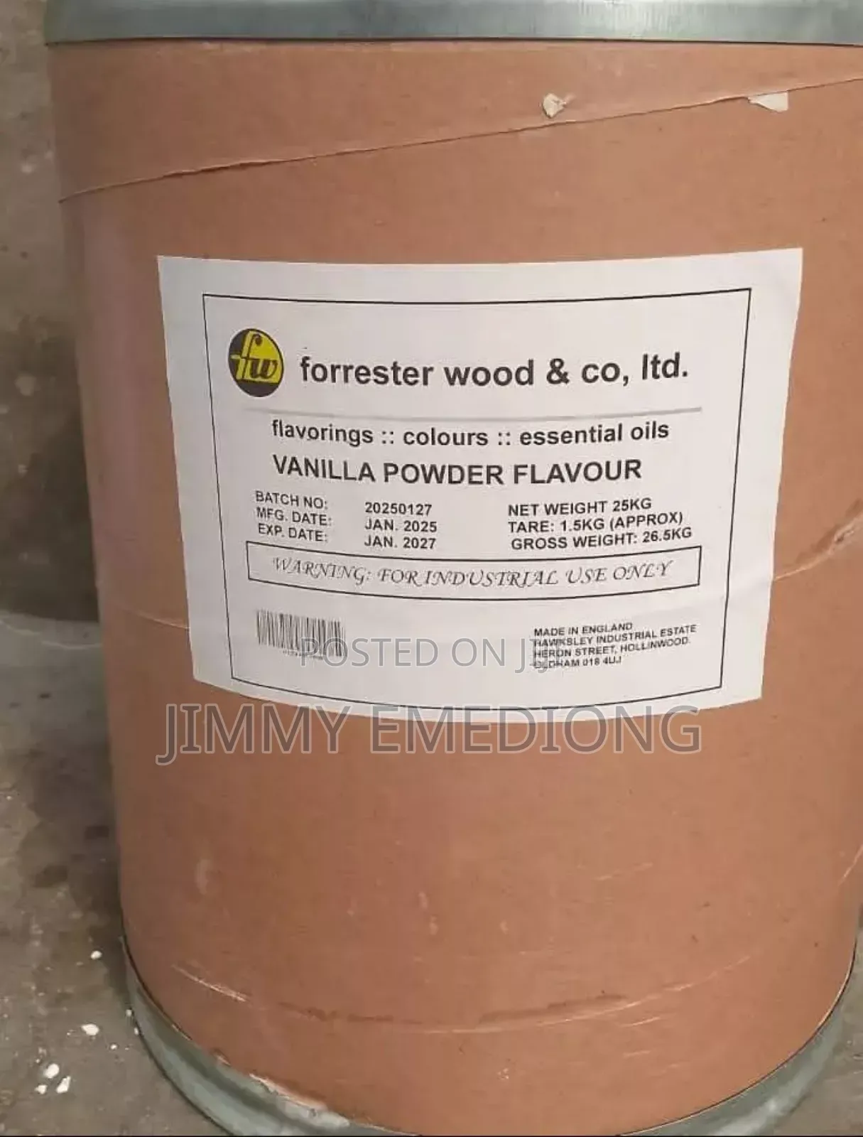 Pectin Powder and Vanilla Powder Flavour