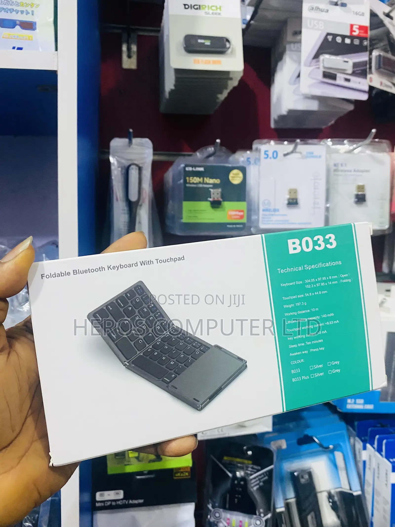 Folding Bluetooth Keyboard With Touchpad