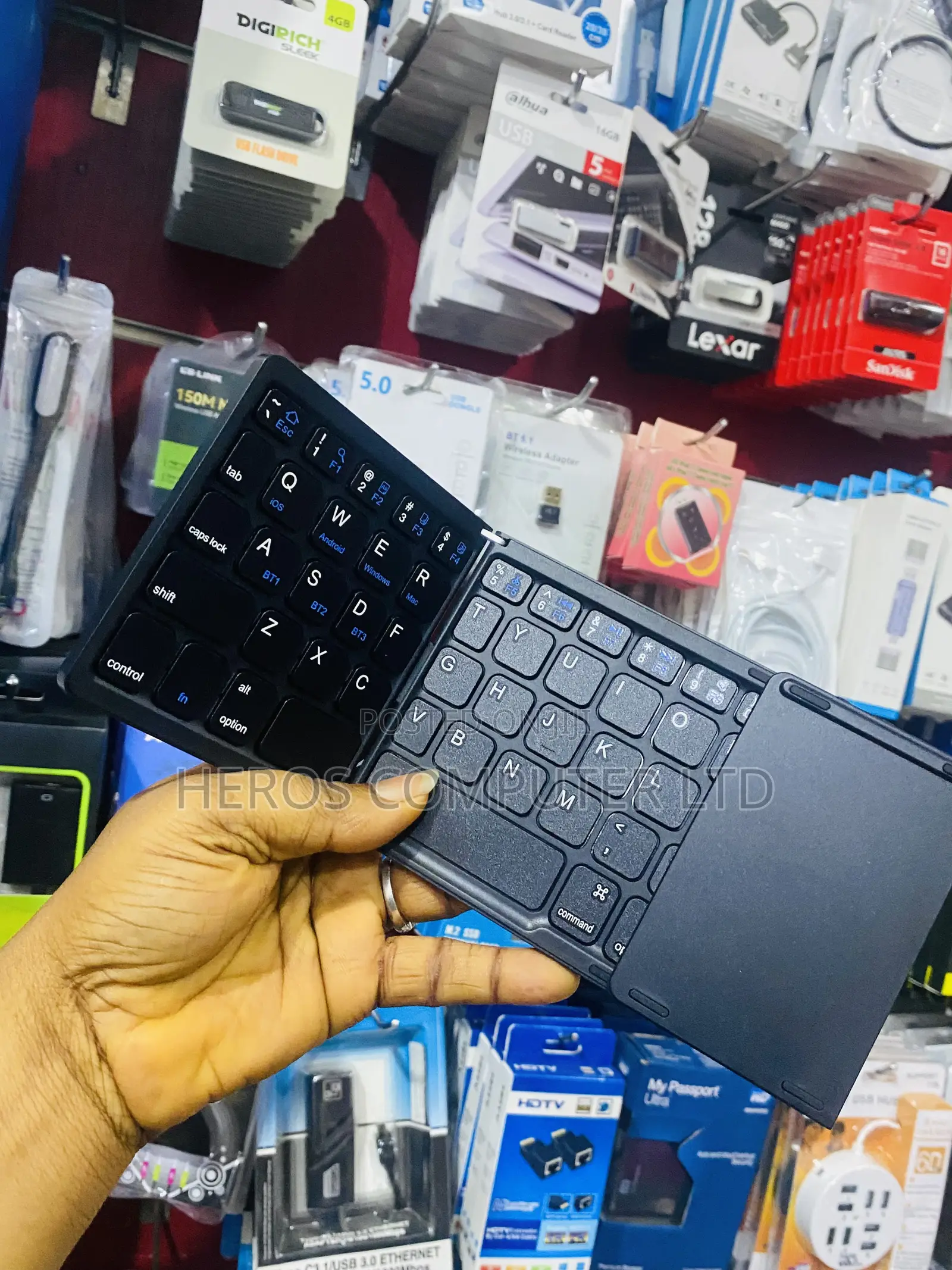 Folding Bluetooth Keyboard With Touchpad