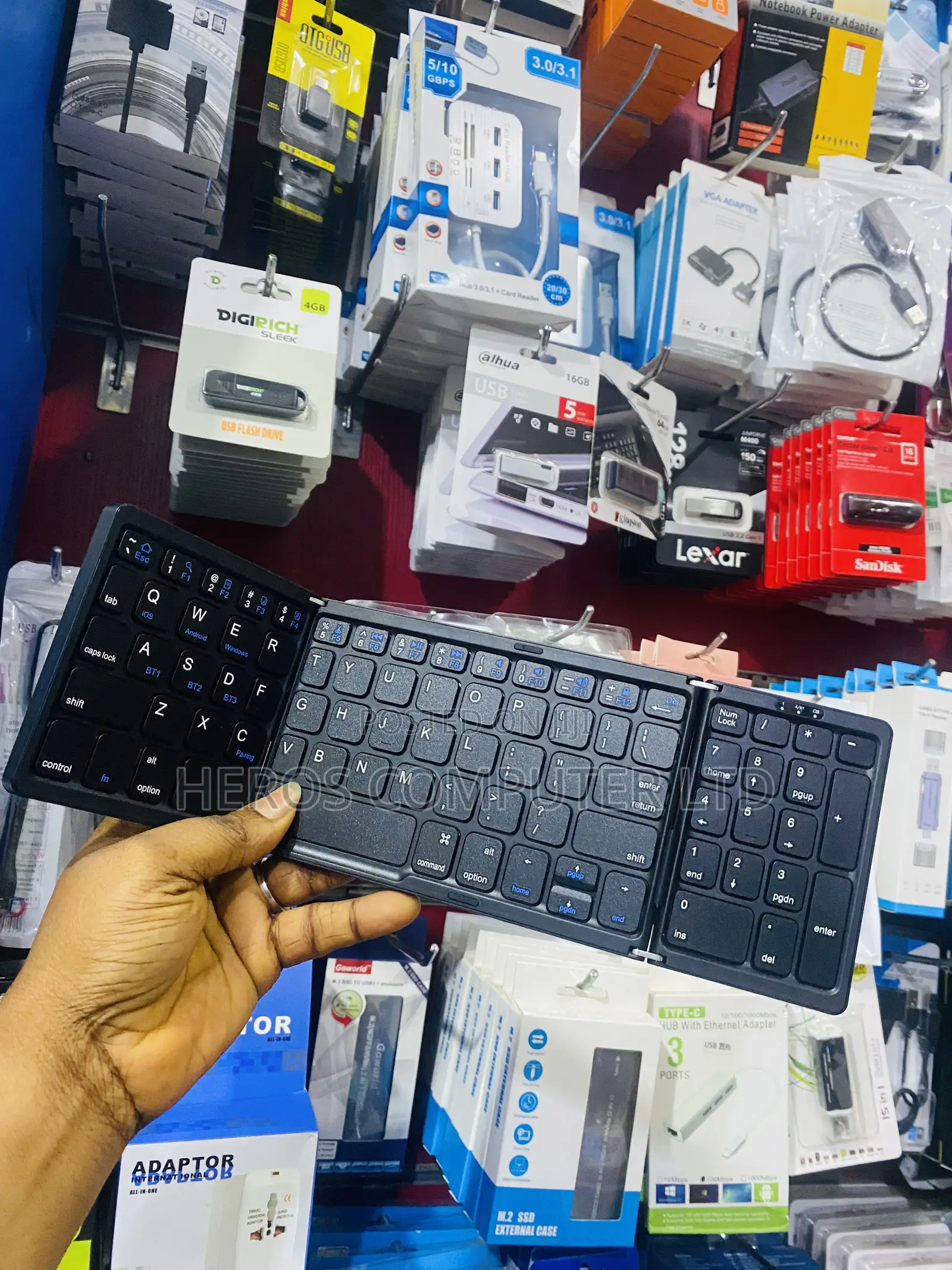 Folding Bluetooth Keyboard With Touchpad