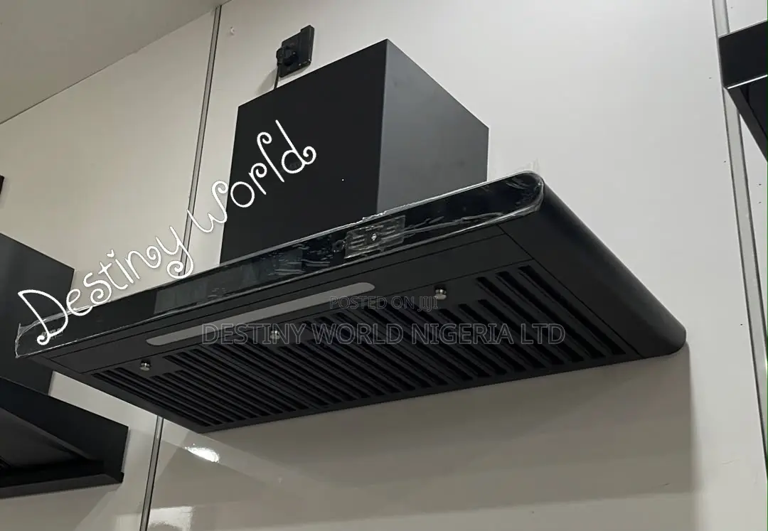 Black 90cm Kitchen Range Hood (Hello Chimney)