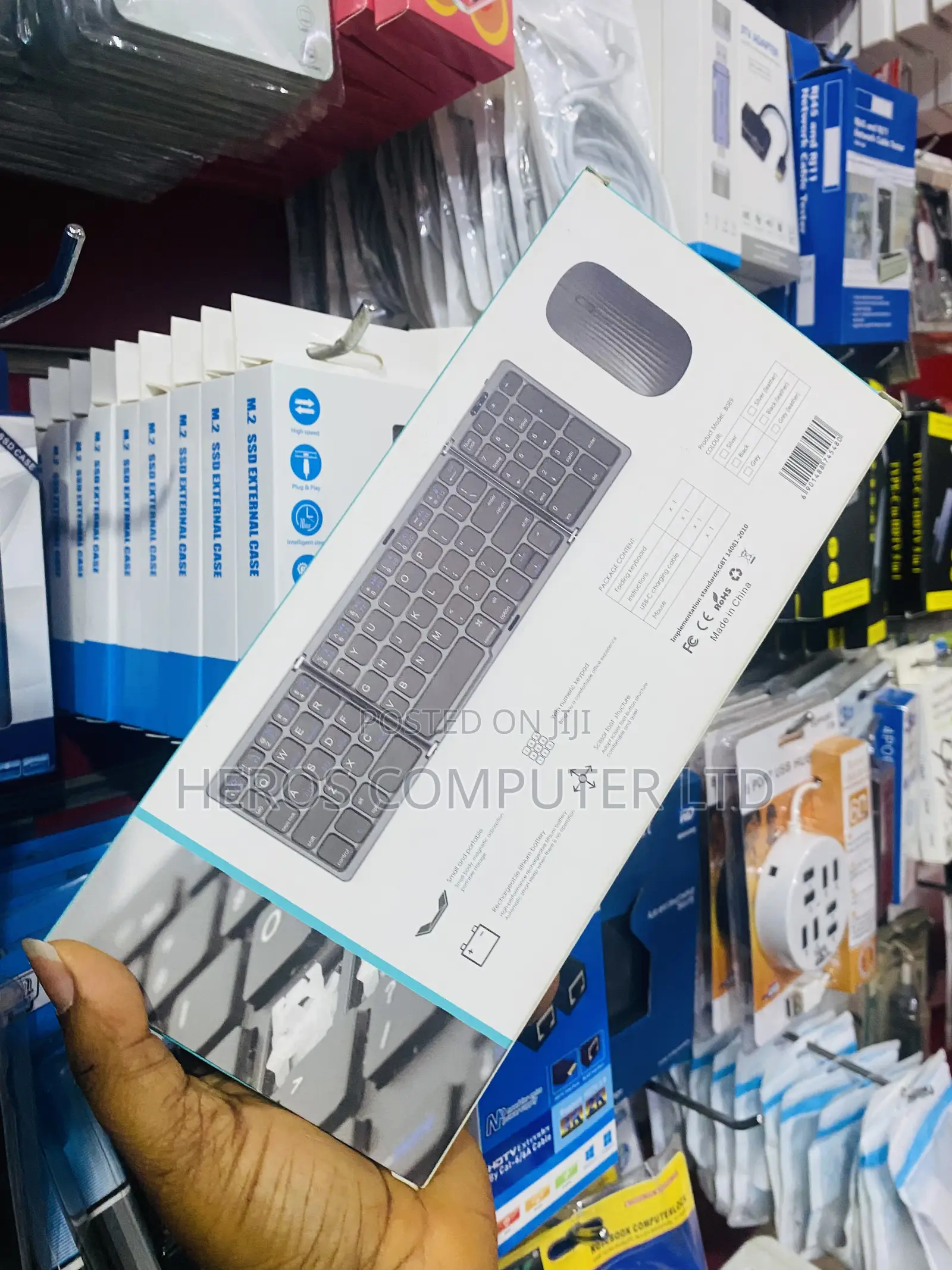 Folding Keyboard and Mouse Set( Bluetooth)