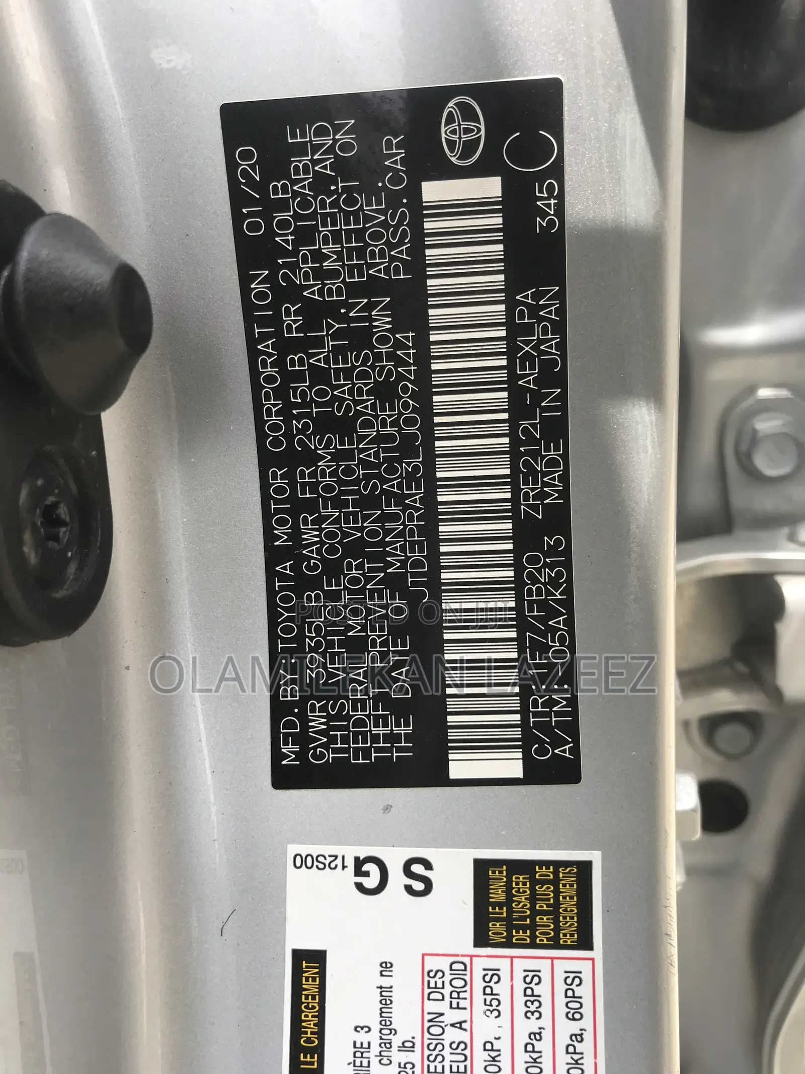 Toyota Corolla 2020 Silver