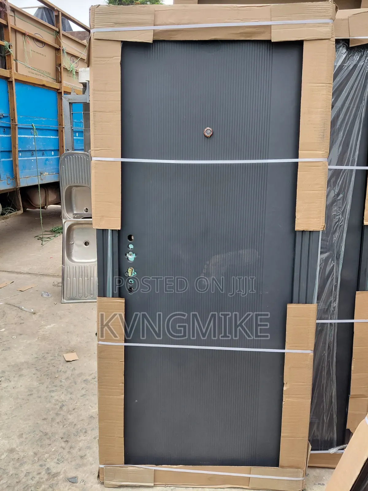 3ft Steel Black "New Design " Door.
